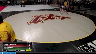 106 lbs Cons. Round 3 - Tyler Turzinski, Shakopee vs Ethan Bast, West Bend