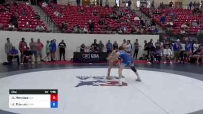 51 kg Semis - Seth Mendoza, Region Wrestling Academy vs Aydan Thomas, Cowboy Wrestling Club