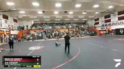 70 lbs Cons. Round 3 - Braylen Perrett, Riverton USA Wrestling vs Kye Stewart, Powell Wrestling Club