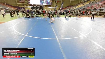 106 lbs 7th Place Match - Bryce Cormier, Silver Lake Wrestling Club vs Michael Kowalski, Empire Wrestling Club