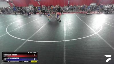 106 lbs Quarterfinal - Harlee Hiller, IL vs Allison Hunter, WI