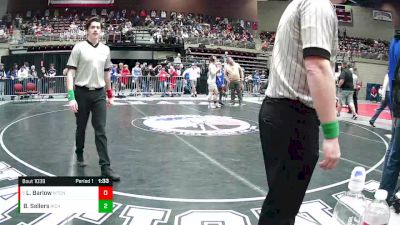 1A 175 lbs Quarterfinal - Lester Barlow, Water Canyon vs Benjamin Sellers, Rich