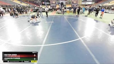 106 lbs Cons. Round 2 - Emerson Purser, Utah vs Payton Gines, Syracuse Wrestling Club