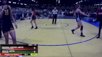 170 lbs Semifinal - Salexa Lontoc-Ortiz, Freedom Orlando vs Grace Leota, Hernando
