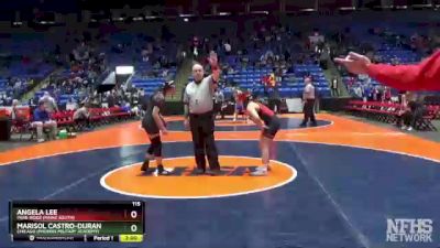 115 lbs Champ. Round 1 - Marisol Castro-Duran, Chicago (Phoenix Military Academy) vs Angela Lee, Park Ridge (Maine South)