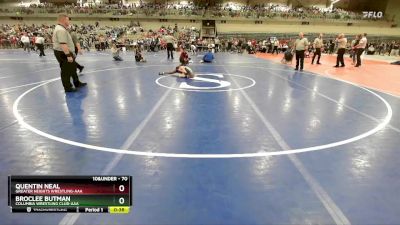 70 lbs 1st Place Match - BrocLee Butman, Columbia Wrestling Club-AAA vs Quentin Neal, Greater Heights Wrestling-AAA