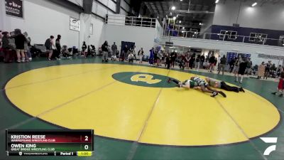 141 lbs Cons. Round 2 - Kristion Reese, Warmupgang Wrestling Club vs Owen King, Great Bridge Wrestling Club