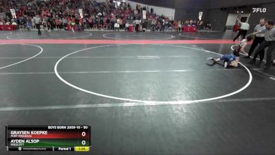 90 lbs Champ. Round 1 - Graysen Koepke, Port Piranhas vs Ayden Alsop, Prescott