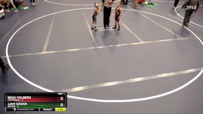 48 lbs Finals (8 Team) - Beau Valberg, Centennial vs Liam Hanan, Becker