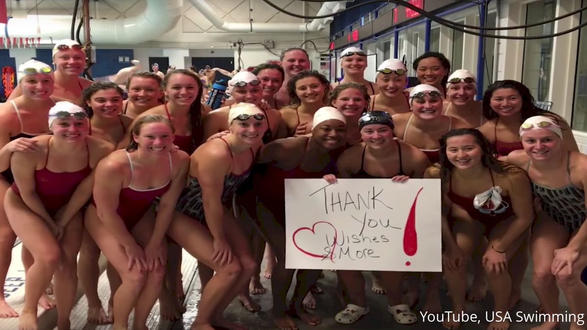 Abbey Cornelius Fulfills Dream Of Meeting Katie Ledecky At OTC (VIDEO)