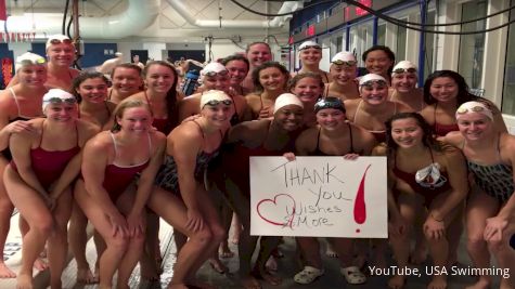 Abbey Cornelius Fulfills Dream Of Meeting Katie Ledecky At OTC (VIDEO)