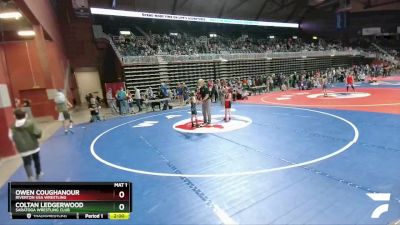 59 lbs Cons. Round 3 - Owen Coughanour, Riverton USA Wrestling vs Coltan Ledgerwood, Saratoga Wrestling Club