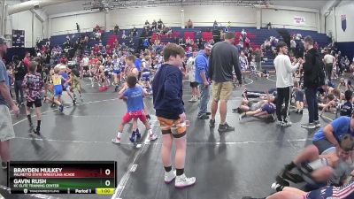 85 lbs Round 1 - Brayden Mulkey, Palmetto State Wrestling Acade vs Gavin Rush, KC Elite Training Center