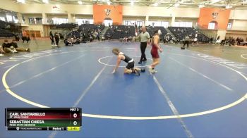 125 lbs Cons. Semi - Carl Santariello, St. John Fisher vs Sebastian Chiesa, Penn State Behrend