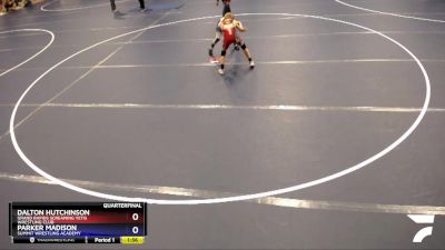 92 lbs Quarterfinal - Dalton Hutchinson, Grand Rapids Screaming Yetis Wrestling Club vs Parker Madison, Summit Wrestling Academy