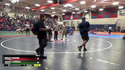 220 lbs Cons. Round 2 - Ridley Keener, El Capitan vs Mateo Carrera, Madison