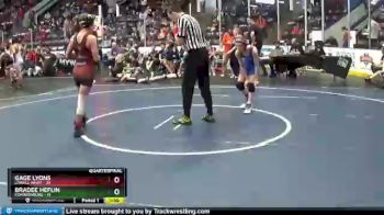 102 lbs Quarterfinals (8 Team) - Bradee Heflin, Edwardsburg vs Gage Lyons, Lowell White