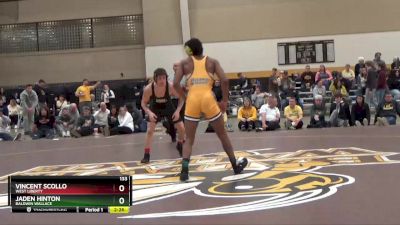 133 lbs 1st Place Match - Jaden Hinton, Baldwin Wallace vs Vincent Scollo, West Liberty