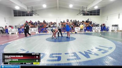 285 lbs Cons. Round 3 - Kaiden White, Lompoc vs Malachiah Robles, Monache