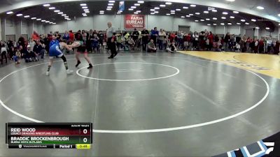 108 lbs Semifinal - Reid Wood, Legacy Dragons Wrestling Club vs Braddic Brockenbrough, Buena Vista Outlaws