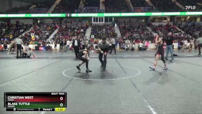 76 lbs Quarterfinal - Blake Tuttle, Salina vs Christian West, Maize