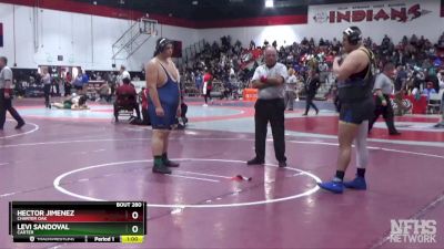 285 lbs Cons. Round 2 - Levi Sandoval, Carter vs Hector Jimenez, Charter Oak