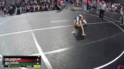 70 lbs Round 1 (6 Team) - Zeke Sanchez, Utah vs Cael Danielson, Team Texas Red