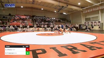 119 lbs Final - Gage Sharp, Cushing High School vs Braylon Freeman, Bristow High School