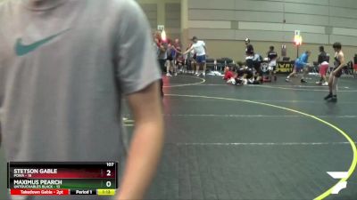 107 lbs Finals (8 Team) - Maximus Pearch, Untouchables Black vs Stetson Gable, POWA