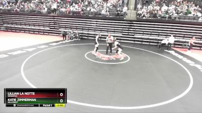 5A 100 lbs Quarterfinal - Lillian La Notte, Wasatch vs Katie Zimmerman, Hillcrest