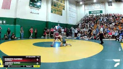 113 lbs Cons. Round 1 - Roberto Ramirez, Paramount vs Andrew Gomez, Sunny Hills