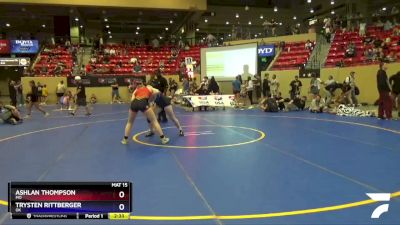 138 lbs Quarterfinal - Ashlan Thompson, MO vs Trysten Rittberger, OK