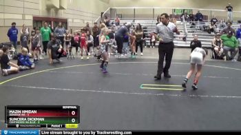 50 lbs Semis & 1st Wrestleback (8 Team) - Mazin Hmidan, Donahue WA vs Suncera Dickman, Contenders WA Blue