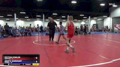 83 lbs 2nd Wrestleback (16 Team) - Peyton Fowler, Kentucky vs Benito Barnhart, Florida