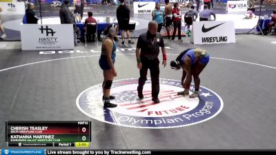 180 lbs Round 2 - Katianna Martinez, Evergreen Valley Wrestling Club vs Cherish Teasley, Delta Wrestling Club