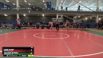 110 lbs Round 3 (6 Team) - Cane Tharp, Brecksville vs Grayson Russell, Wadsworth