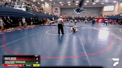 126 lbs Cons. Round 2 - Fernando Gonzalez, McKinney Boyd vs Davis Snow, Frisco Centennial