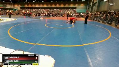 185 lbs Cons. Round 5 - Makynzie Hale, Ceres vs Mallory Bush, Lassen