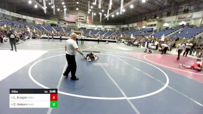 81 lbs Consi Of 16 #2 - Logan Aragon, Wolfpack vs Chase Osborn, Pagosa Pirates