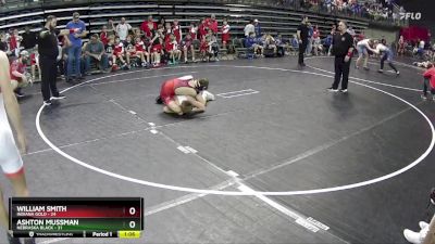 120 lbs Quarterfinals (8 Team) - Ashton Mussman, Nebraska Black vs William Smith, Indiana Gold