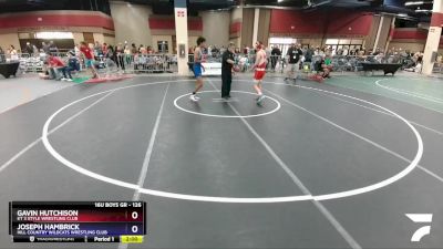 126 lbs Cons. Round 2 - Gavin Hutchison, KT 3 Style Wrestling Club vs Joseph Hambrick, Hill Country Wildcats Wrestling Club