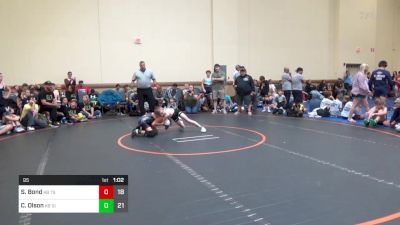 95 lbs Rr Rnd 1 - Sawyer Bond, K8 Tristate Elite vs Camden Olson, K8 Silo WC