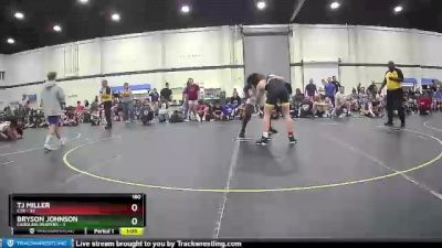 180 lbs Semis & 1st Wrestleback (8 Team) - Bryson Johnson, Carolina Reapers vs TJ Miller, C2X