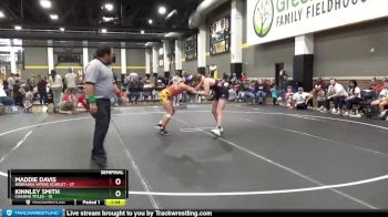 142 lbs Semis (4 Team) - Maddie Davis, Nebraska Vipers Scarlet vs Kinnley Smith, Chasing Titles