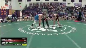 128 lbs Round 2 (6 Team) - Braydon Mapp, Butler vs Wesley Gibbs, Washington Courthouse