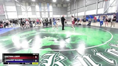 62 lbs Cons. Round 4 - Makynna Loepp, CA vs Margaret Buurma, MI