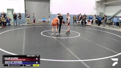 79 lbs Round 1 - Westley Bockert, Interior Grappling Academy vs Caleb Suarez, Baranof Bruins Wrestling Club