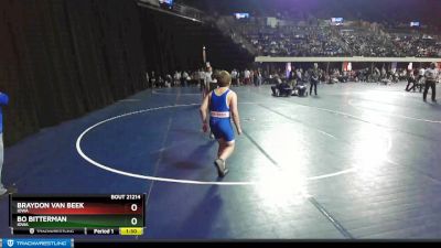 117 lbs Round 4 - Braydon Van Beek, Iowa vs Bo Bitterman, Iowa