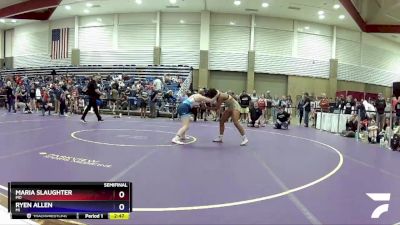 144 lbs Semifinal - Maria Slaughter, MO vs Ryen Allen, MI