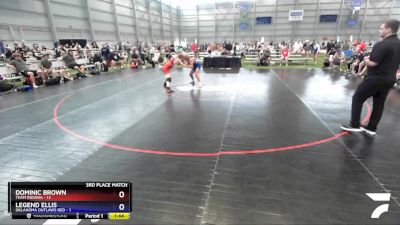 120 lbs Placement Matches (8 Team) - Dominic Brown, Team Indiana vs Legend Ellis, Oklahoma Outlaws Red